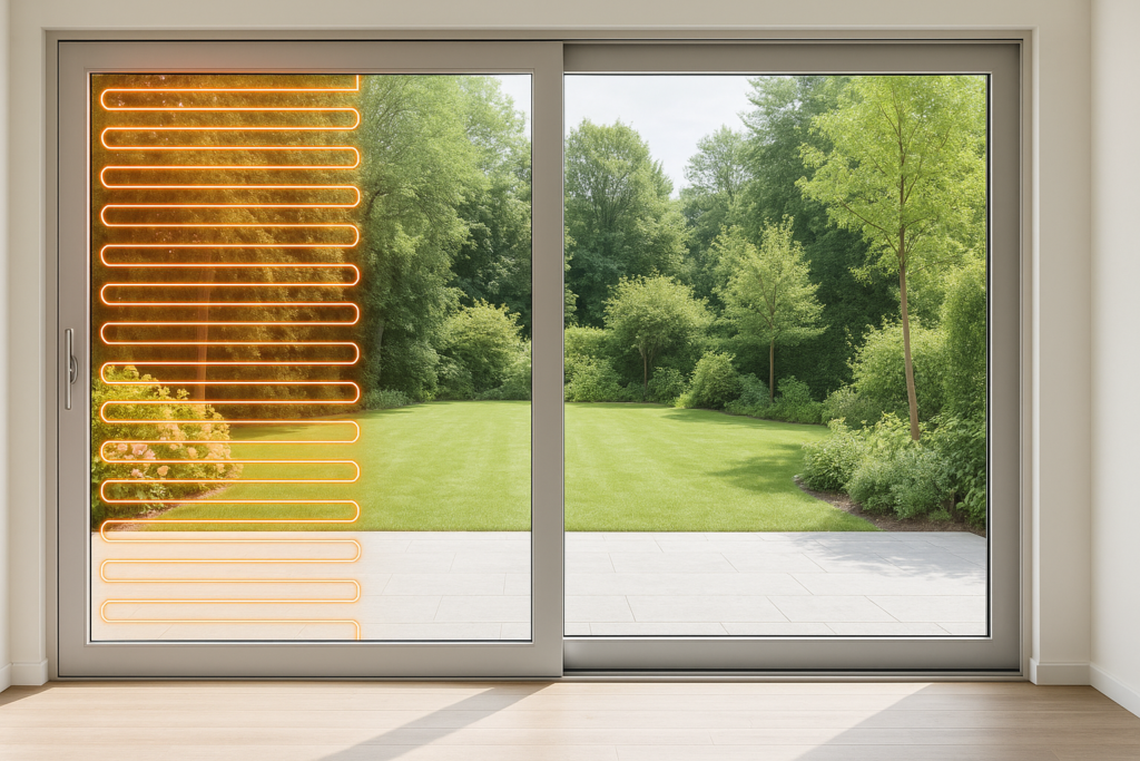 Schiebetür mit integrierter Wärmedämmung für optimale Energieeffizienz im Wohnraum